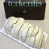 Load image into Gallery viewer, Terkenlis Tsoureki filled with chestnut cream and white chocolate coating (brioche) 700g - Hellenic Grocery