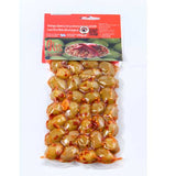 Load image into Gallery viewer, Whole green olives Colossal marinated with red spices 250g