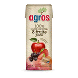 Load image into Gallery viewer, Agros 3 fruits juice 100% 250ml - Hellenic Grocery